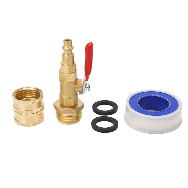 Winteradapter Mit Doppelfunktion, Schnellverschluss-kugelhahn Aus Messing, 3/4"-ght-gewinde, Für Wohnmobile, Wohnwagen Und Bootsanhänger