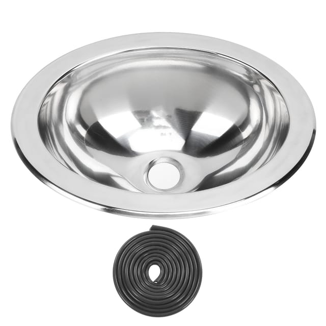 Einzelbecken-spülbecken 340 X 270 X 120 Mm Aus Poliertem Edelstahl Mit 40-mm-abflussgarnitur Für Boote, Wohnwagen, Wohnmobile Und Badezimmer