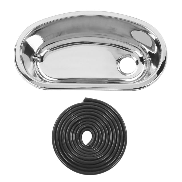 Spülbecken Für Wohnmobile, 32,5 X 17,5 X 11,5 Cm, Einbau, Edelstahl, Mit 40-mm-abflussanschluss, Für Boote, Wohnmobile, Imbisswagen