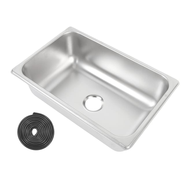 Küchenspüle 31,6 X 20,6 X 10 Cm Aus Edelstahl 304 Mit 40 Mm Abfluss, Einzelbecken Für Wohnmobil, Boot Oder Wohnwagen.