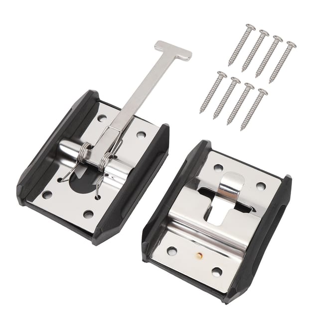 Türstopper Aus Edelstahl Für Wohnwagen/anhänger, T-förmig, Außenliegender Haltehaken, 10,16 Cm / 4 Zoll
