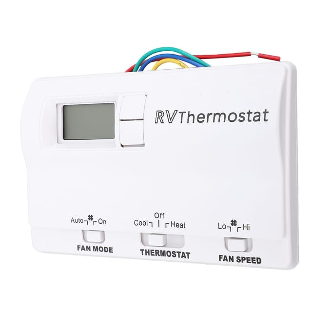 Coleman Wandthermostat Für Wohnmobile, 3 Einstellmodi, Heizung Und Klimaanlage, Referenznummer 83303362, Weiß.