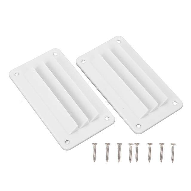 Set Mit 2 Professionellen Lüftungsgittern Für Wohnmobile, Badezimmer, Büro, Boot, Yacht, Zuhause (weiß).