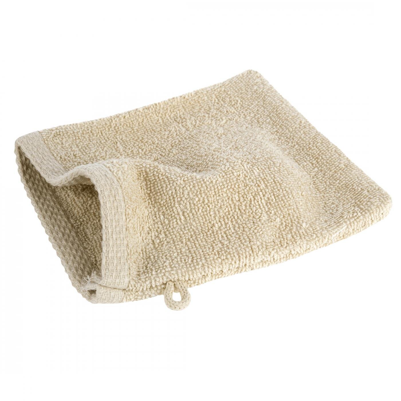 Eurofirany Waschhandschuh Aus Weicher Baumwolle, 16 X 21 Cm, Beige
