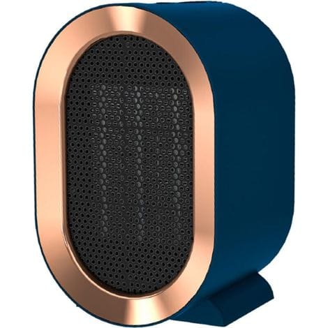 Aiperq 1200w Elektro-heizlüfter Für Den Innenbereich, Energiesparend, Mit Intelligentem Thermostat, Zweistufigem Ventilator Für Büros, Überhitzungs- Und Kippschutz, Blau