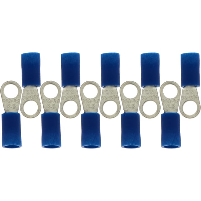Crimp-isolierte Ösenverbinder, Durchmesser 4,3 Mm, M4, 1,5–2,5 Mm², Blau