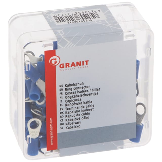 Crimp-isolierte Ösenverbinder, Durchmesser 5,3 Mm, M5, 1,5–2,5 Mm², Blau