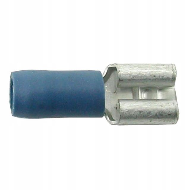 Flache Steckerhülse 6,3 Mm, Blau