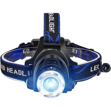 Led-stirnlampe, Usb-aufladbar, Leistungsstarke Led-stirnlampe, 3 Leuchtmodi, Zoombar, Verstellbar, Leicht – Ideal Zum Laufen, Wandern Und Campen.