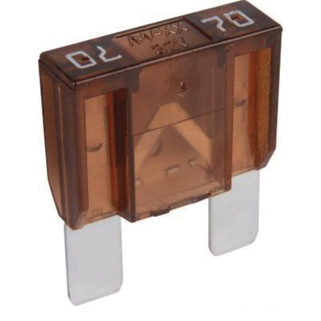 Maxi-flachsteckersicherung 32 V 1 X 70 A 29,7 X 33,9 Mm Braun
