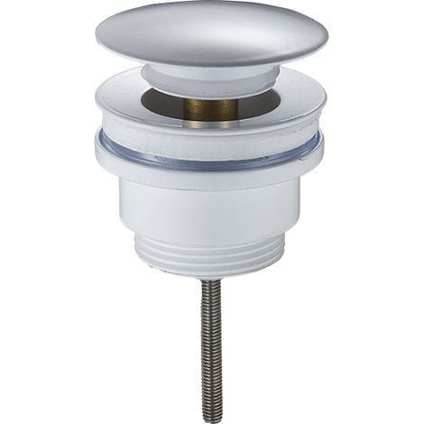 Piletta Click-clack Tonda, Standardmodell, Bianco Opaco Damast 18217 Bianco Opaco