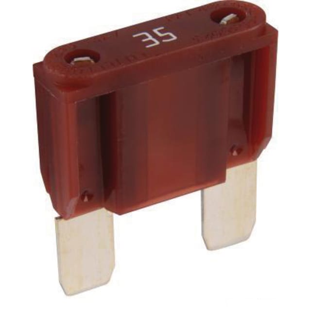 Maxi-flachsteckersicherung 32 V 1 X 35 A 29,7 X 33,9 Mm Dunkelbraun