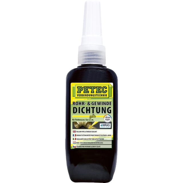 Rohr- Und Gewindedichtmittel Gelb, 50 G Petec 97217
