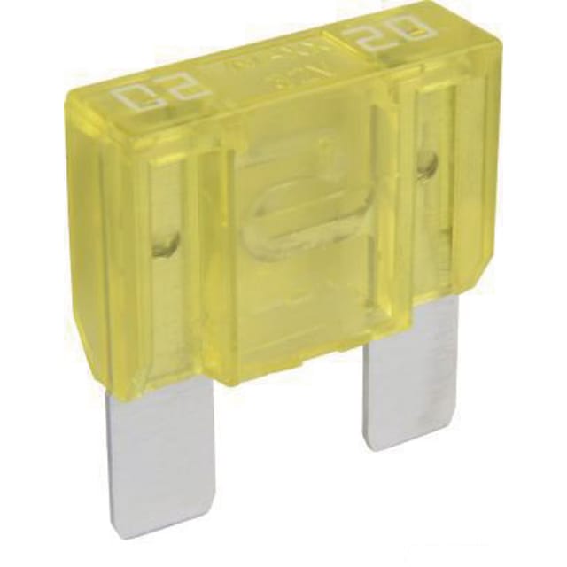 Maxi-flachsteckersicherung 32 V 1 X 20 A 29,7 X 33,9 Mm Gelb