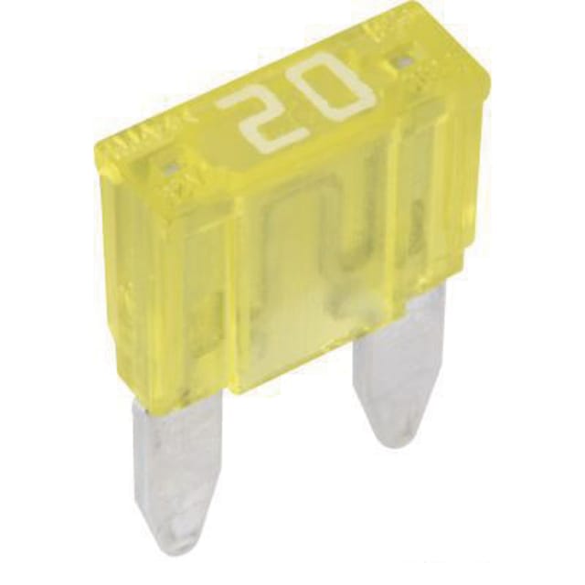 Mini-flachsteckersicherung 32 V 1 X 20 A 10,9 X 16,3 Mm Gelb