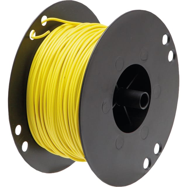 Gelbes Kabel, Einadriger Kabelbaum, Querschnitt 0,75 Mm², L = 100 M