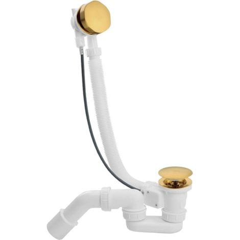 Kompletter 600-mm-badewannenablauf Mit Einstellbarem Hochleistungssiphon – Metall-abdeckplatte – Einfache Installation Auch Bei Beengten Platzverhältnissen