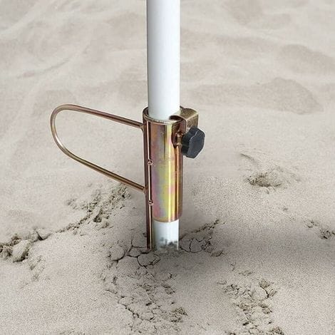 Linghhang – Windbest ändiger Sonnenschirmständer Aus Metall – Verstellbar Für Stangen Von 25–32 Mm – Einfache, Werkzeuglose Montage – Ideal Für Strand Und Garten