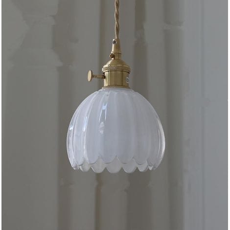 Retro-pendelleuchte Aus Glas Für Den Innenbereich, 12 Cm E27 Vintage-hängeleuchte Für Restaurant, Wohnzimmer, Schlafzimmer, Küche, Bar, Flur (leuchtmittel Nicht Enthalten)