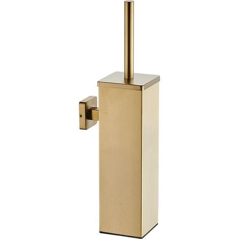 [french Days] Wandmontierter Wc-bürstenhalter Aus Edelstahl 304, Goldfarben (gold)