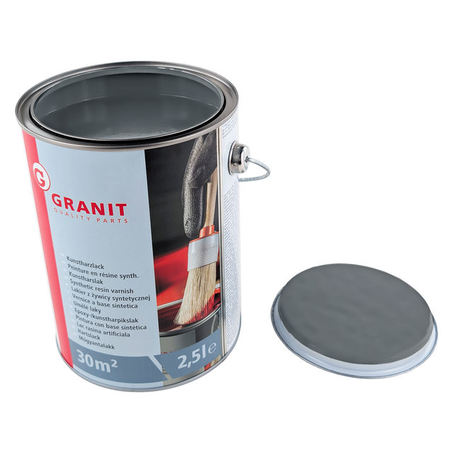 Grauer Lack Ral 7011 Eisengrau Wilckens Granit 2,5 L Dose