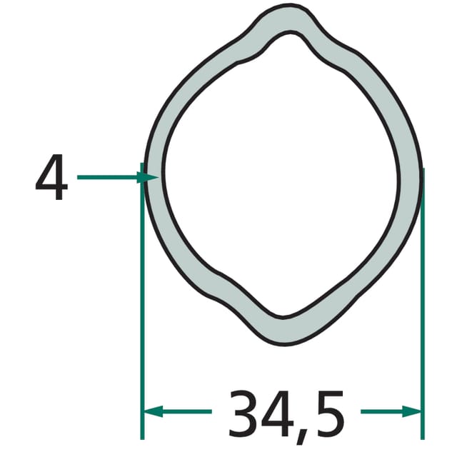 Profilrohr 1m G3 397720344100 Weasler