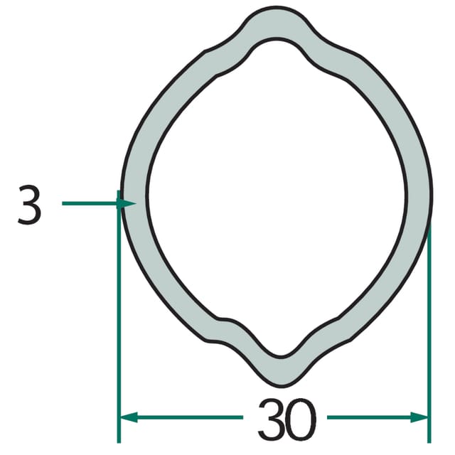 Profilrohr 1m 397720303100 Weasler