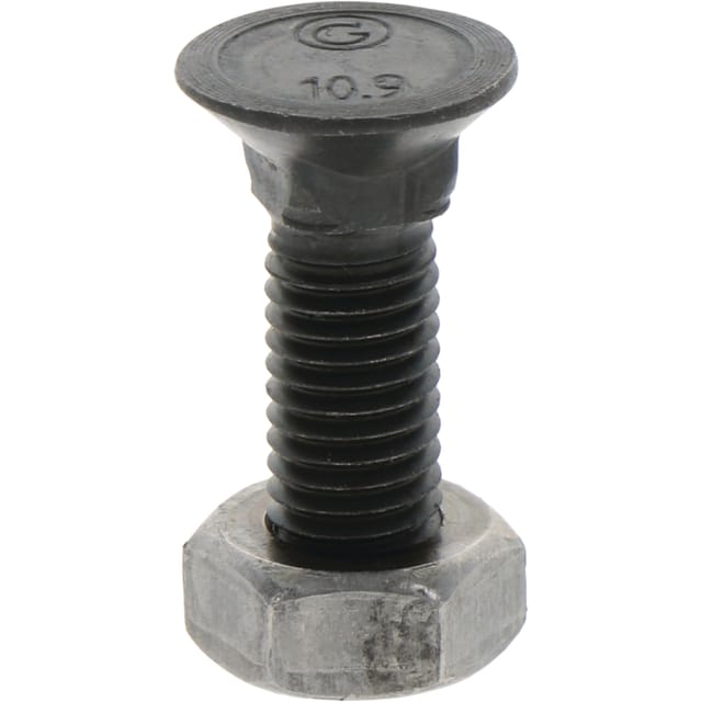 Doppelnasen-pflugbolzen, 12 Stück, M10x1,5x50 Mm, Festigkeitsklasse 10.9, Din 11014, Granit