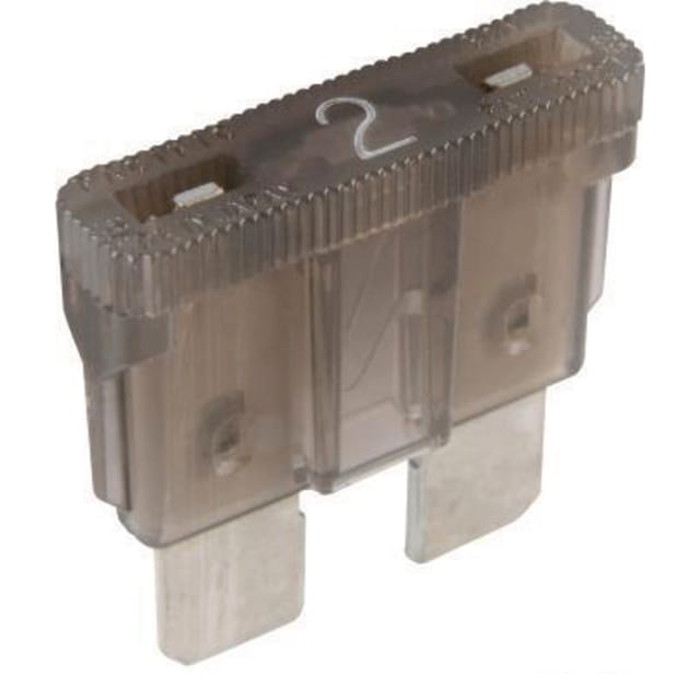 Standard-flachsicherungen 32 V 2 A 19,05 X 18,54 Mm Grau 50 Stück