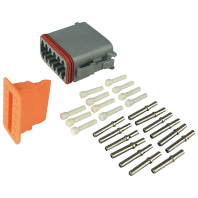 12-poliges Steckergehäuse-set, 0,5–1,0 Mm² Runde Steckerhülsen, Schutzart Ip68