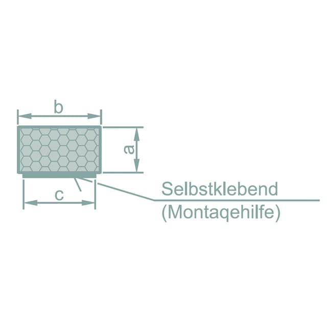 Fensterdichtung Aus Schaumgummi, Selbstklebend, 10 X 30 Mm