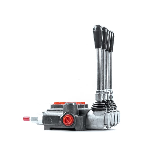 Hydraulischer Verteiler 40l 4-teilig Doppelseitig Manuell Betätigt 87000923