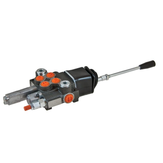 Ventil P40 2xdw Mit Hebel 80mm Granit 02p401(a1k16)(js+3)g-11