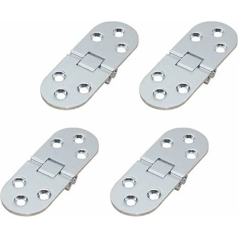 Linghhang – 4-teiliges Möbelscharnier – Zinklegierung – 7,9 Cm X 2,9 Cm – 2 Mm Dick – Für Klapptische Und Nähmaschinen