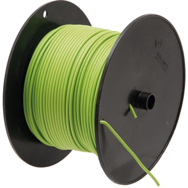 Grünes Kabel, Einadriger Kabelbaum, Querschnitt 1,0 Mm², L = 100 M