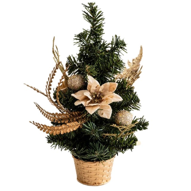 Platzsparender Künstlicher Weihnachtsbaum, Tragbarer Miniatur-tischweihnachtsbaum Mit Realistischen Details