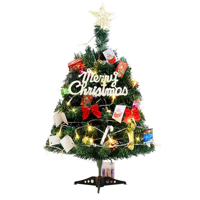 Diy Mini-weihnachtsbaum-set, Tischdekoration, Geschenk, Led-weihnachtsbaum-dekoration