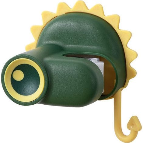 Grüner Kleiner Dinosaurier-wischmopphaken, Cartoon-motiv, Werkzeugloser Halter Für Badezimmer-wischmopps, Praktischer Aufbewahrungshaken, Robuster Wischmoppclip