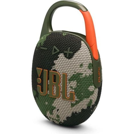 Jbl Clip 5, Ultraportabler Bluetooth-lautsprecher, Integrierter Karabiner, Jbl Pro, Kraftvoller Bass, 12 Stunden Akkulaufzeit, Playtime Boost-funktion, Ip67-wasser- Und Staubschutz, Tarnmuster