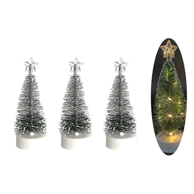 Vielseitiges Mini-weihnachtsbaum-set Mit Lichterkette, Diy-weihnachtsbaumschmuck Für Bastelbegeisterte Und Festliche Dekoration