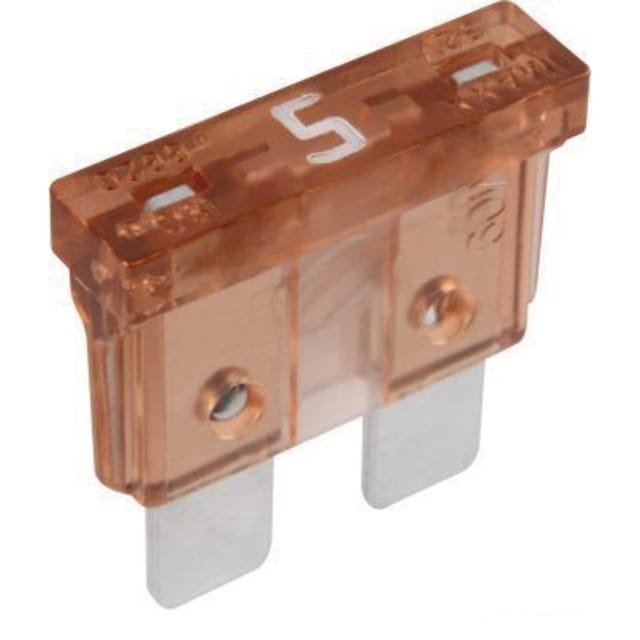 Standard-flachsicherungen 32 V 5 A 19,05 X 18,54 Mm Hellbraun 5 Stück