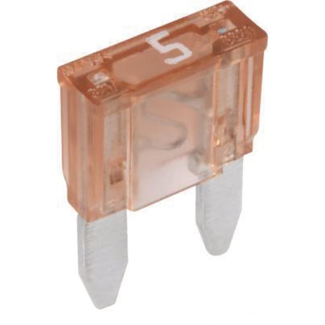 Mini-flachsteckersicherung 32 V 1 X 5 A 10,9 X 16,3 Mm Hellbraun