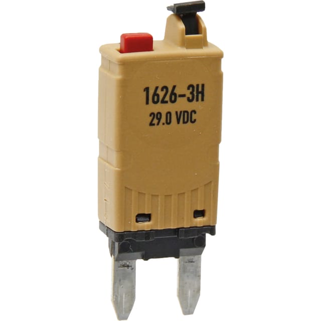 Mini-leistungsschalter 12–24 V, 5 A Mit Reset-taste, Hellbraun
