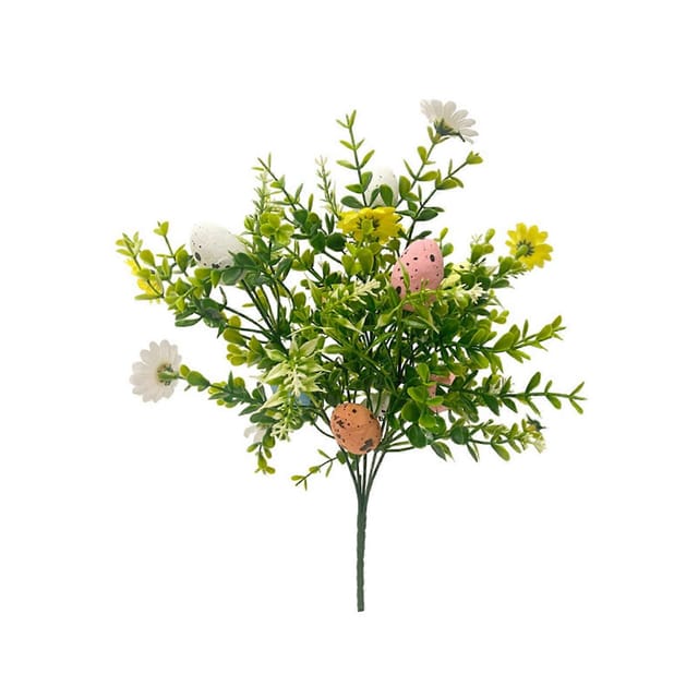 Fröhliche Osterdekoration Festliches Osterblumenarrangement Mit Künstlichem Blumenzweig Für Zuhause, Schule Und Ladenauslage.