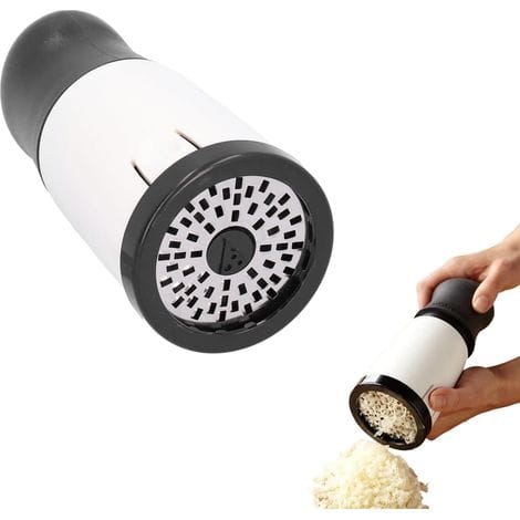 Parmesanreibe Aus Edelstahl – Ultrascharfe, Austauschbare Klingen – Feines Und Grobes Reiben Von Käse Und Gemüse – Ergonomisches Design