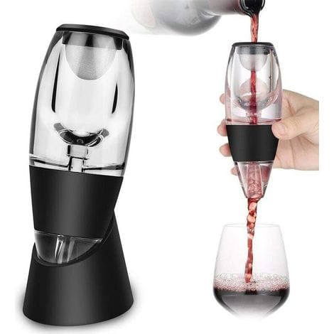 Weinkaraffe Mit Belüfter Und Filter – Verbessert Geschmack Und Aroma – Für Rot-, Weiß- Und Roséweine – Tropffreier Verschluss