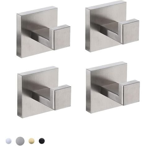 [french Days] 4er-set Handtuchhaken Für Bad, Küche, Schlafzimmer, Hotel, Modernes Design, Einfache Montage, Gebürstete Oberfläche