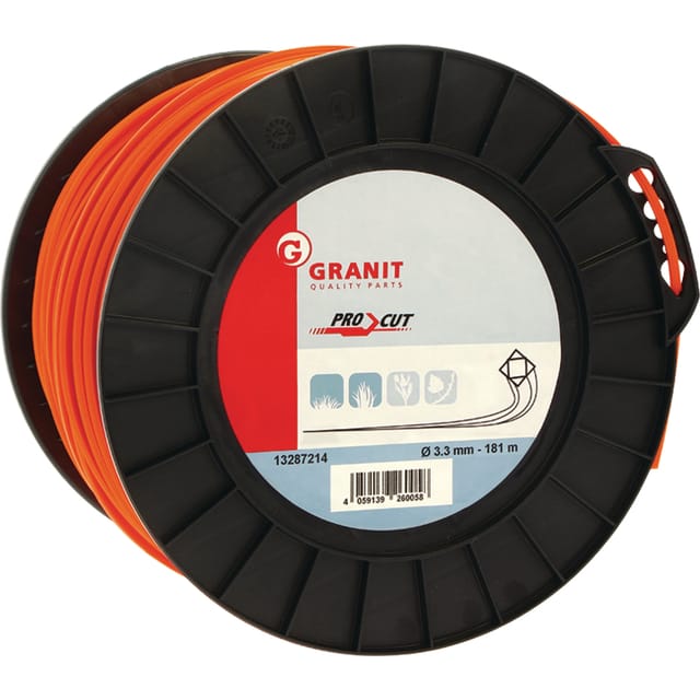 Pro Cut Nylonschneidfaden, 4-eckig, 3,3 Mm, 181 M