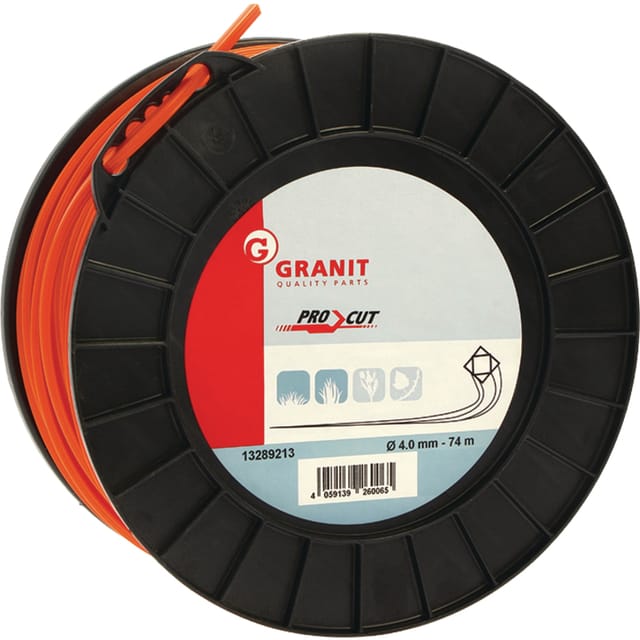 Pro Cut Nylonschneidfaden, 4-eckig, 4,0 Mm, 74 M
