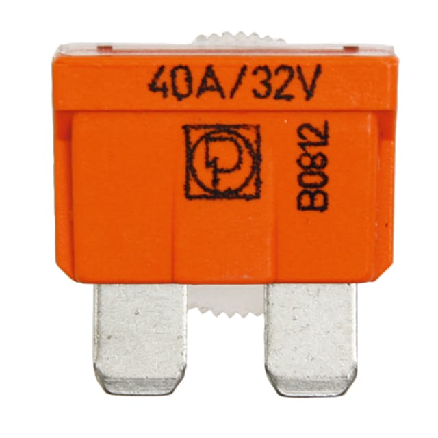 Flachstecksicherungen 32 V 40 A 50 Stück. Granit